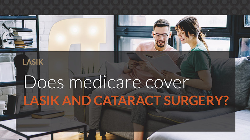 A couple at home calculating the Medicare coverage for LASIK and cataract surgery